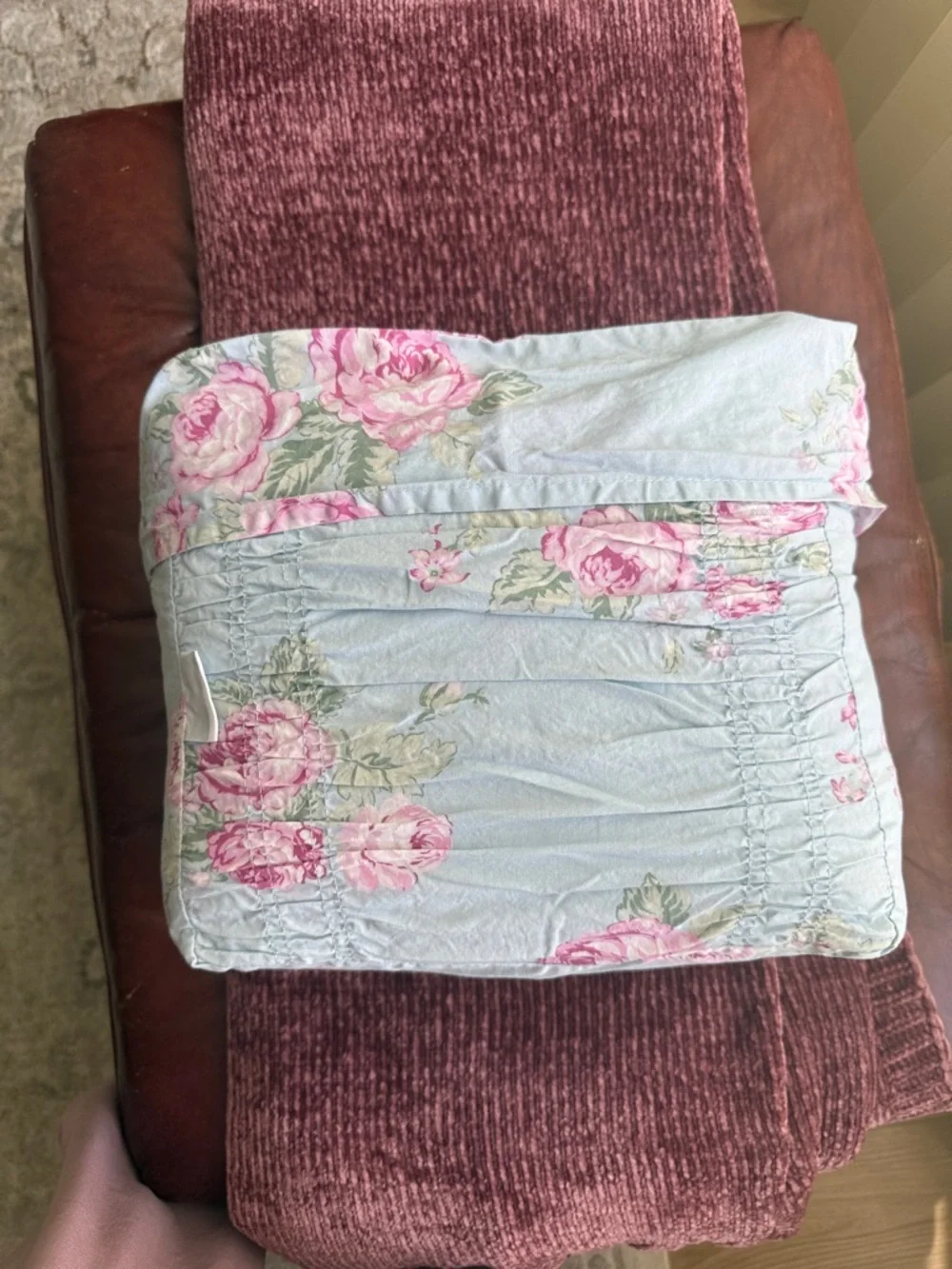 Simply Shabby Chic - Cabbage Rose Ruffled Duvet Cover